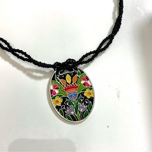 Colorful Folk Art Ukrainian Festival Beaded Necklace